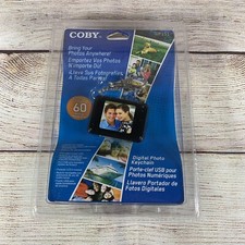 Coby 1.5-Inch Digital Photo Key Chain Black DP151 LCD Full Color Display