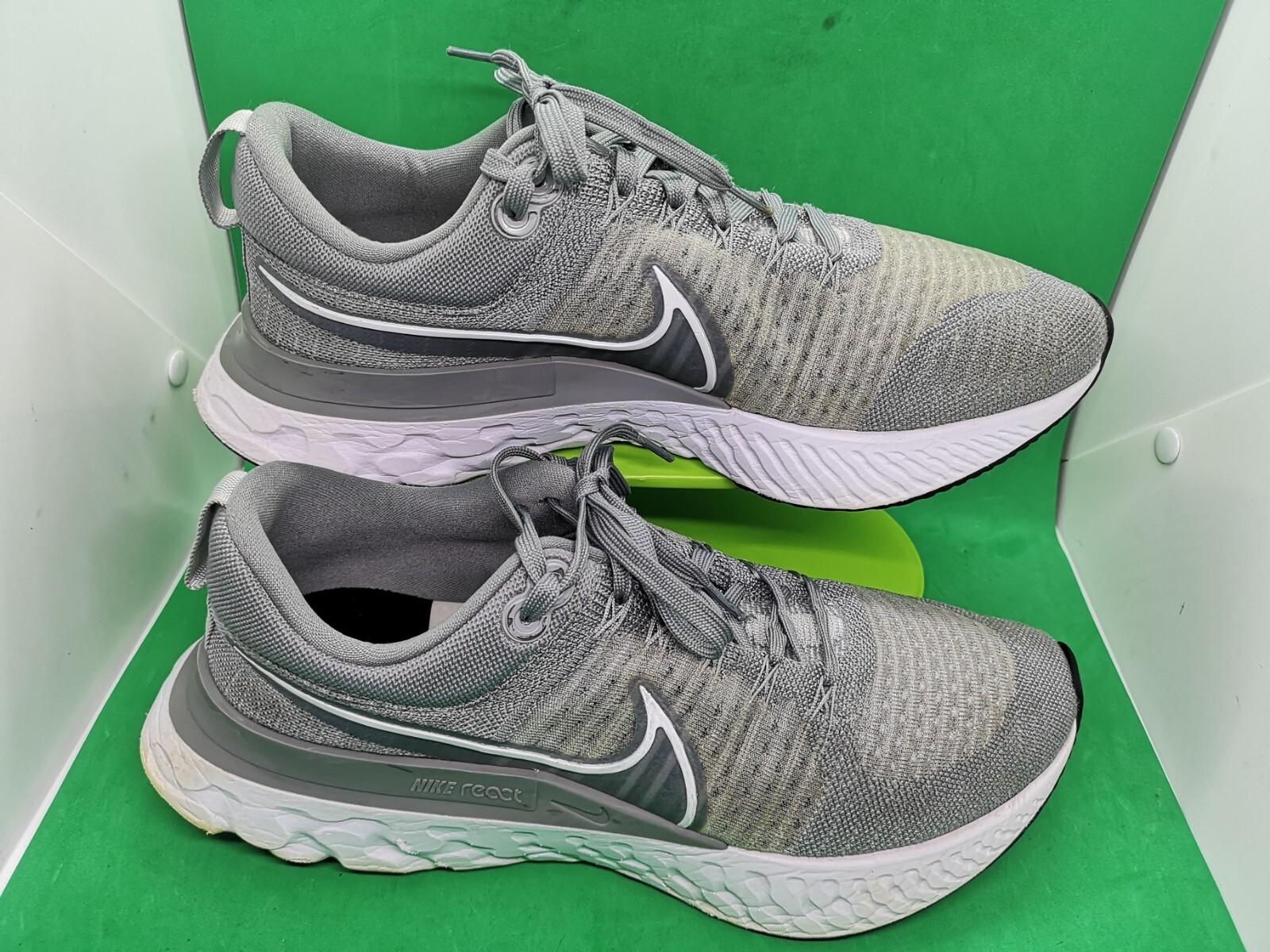 Nike React Infinity Flyknit Athletic Run Sneakers… - image 4