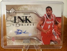 Aaron Brooks 2009-10 Upper Deck Ink Credible Autographed Card #D/399