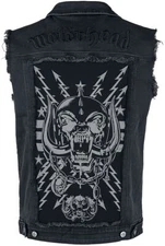 Motörhead Vest Jacket Heavy Metal Band Black Sleeveless Denim Jean Motorhead 