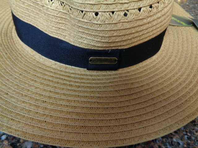 Packable Panama Straw Hat Brown 