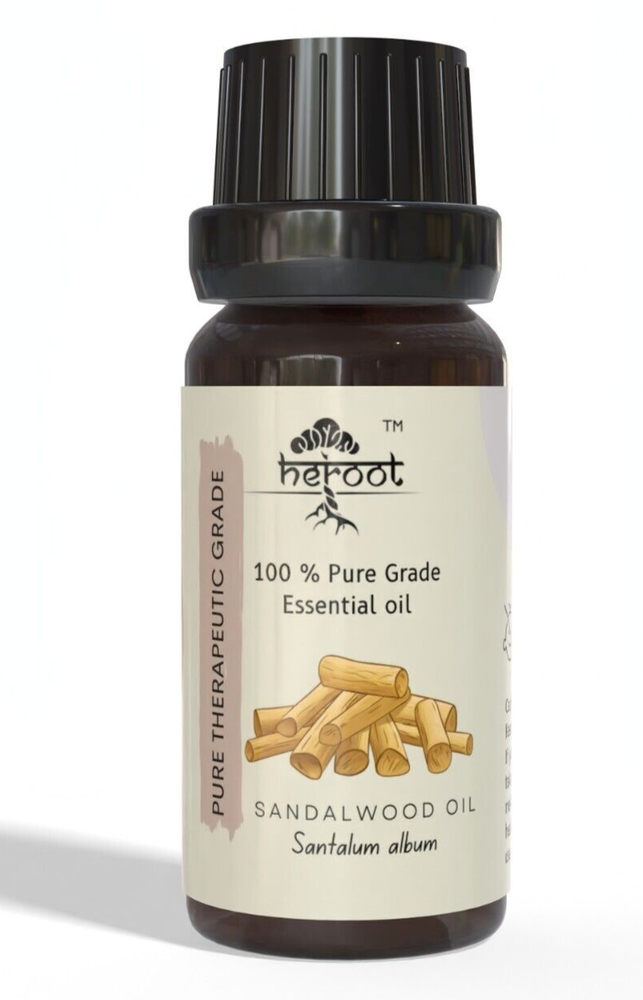 Sandalwood Essential Oil - Premium Oil for Meditation, Skin Health & Relaxation