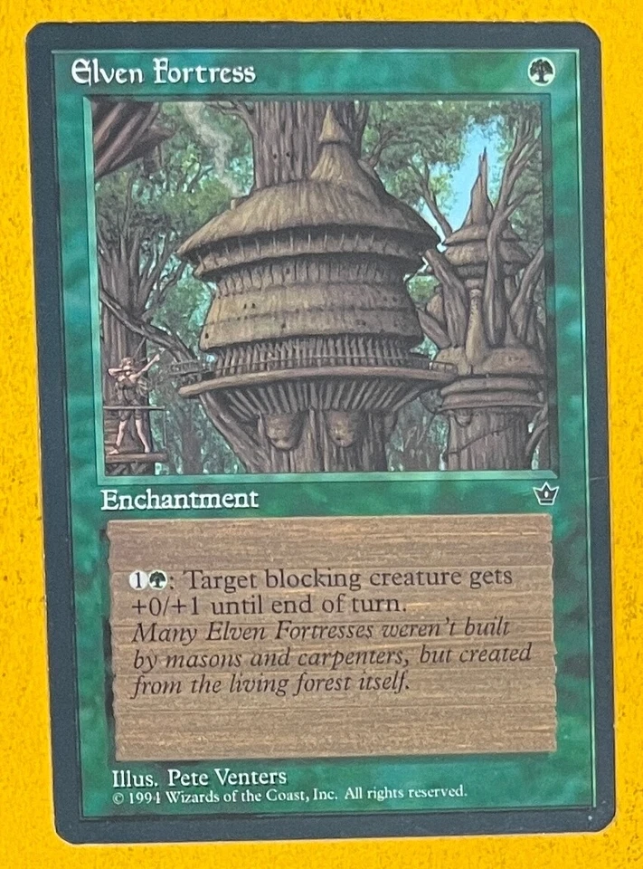 MTG ELVEN FORTRESS (Venters) Fallen Empire (Wyvern Back) (OldManMTG 010-541) - Image 2 of 4