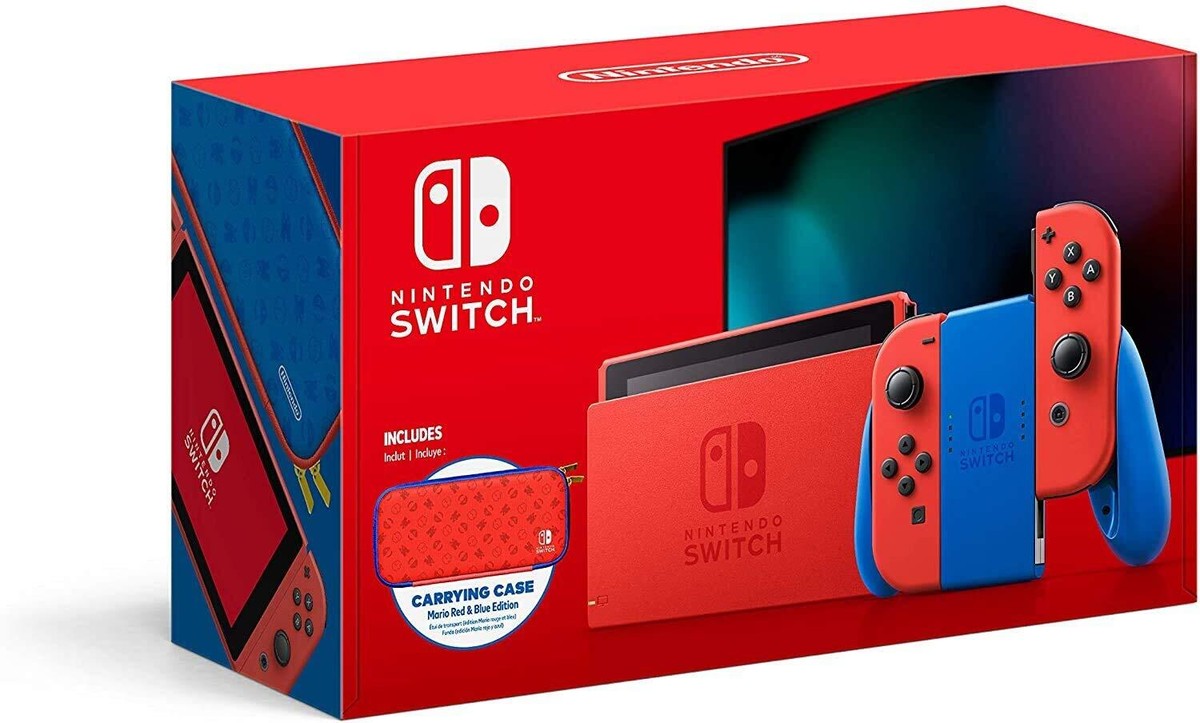 Nintendo Switch 赤/青（中古美品） Nintendo Switch - Mario Red & Blue Edition - Switch New - Import