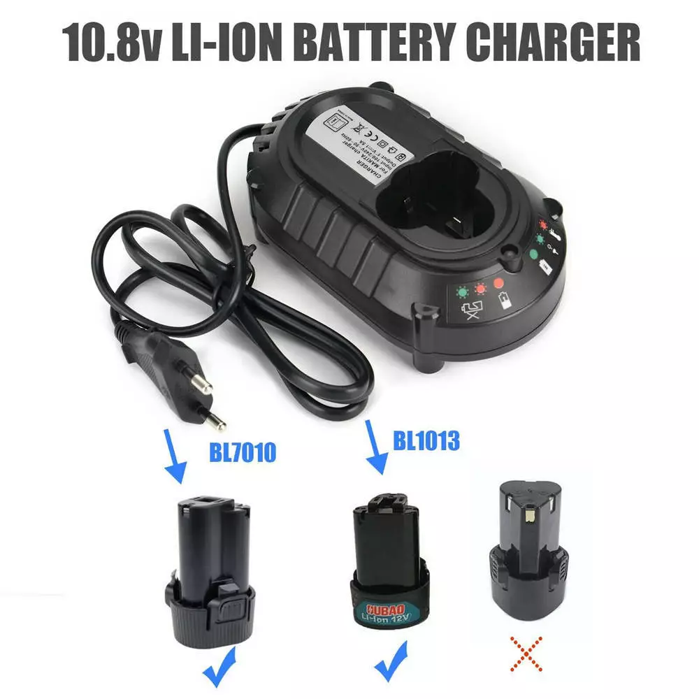 Fit For Makita BL1013 BL7010 Fast Battery Charger DC10WA 10.8V Li-ion  Battery UF