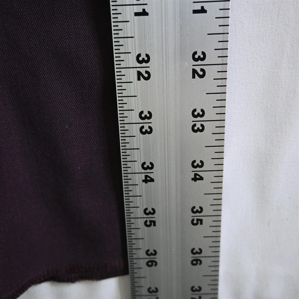 NEW Calvin Klein 44 Burgundy Dark Red Straight Suit Trouser Dress Pants - Image 4 of 4