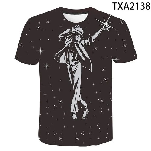 TShirts Singer Michael Jackson 3D Print Casual Fashion Oversized Round Neck - Picture 30 of 38