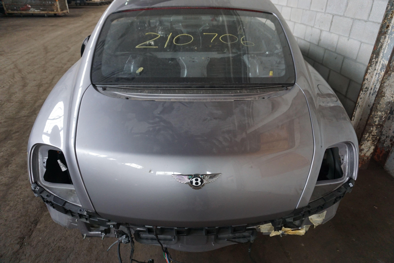 Rear Trunk Deck Boot Lid Silver 3W882702C OEM Bentley Continental GT 2009