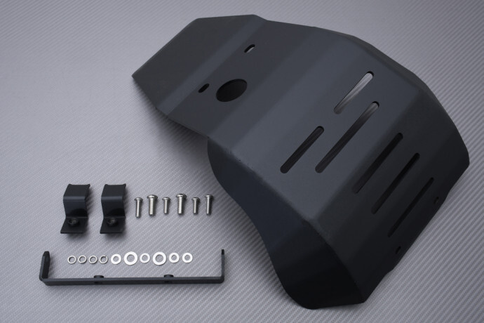 Sabot alu noir Honda CRF 450 L pour aventure et enduro