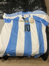 Adidas Mens XL Argentina Lionel Messi 10 2024 Home Jersey IP8409 New