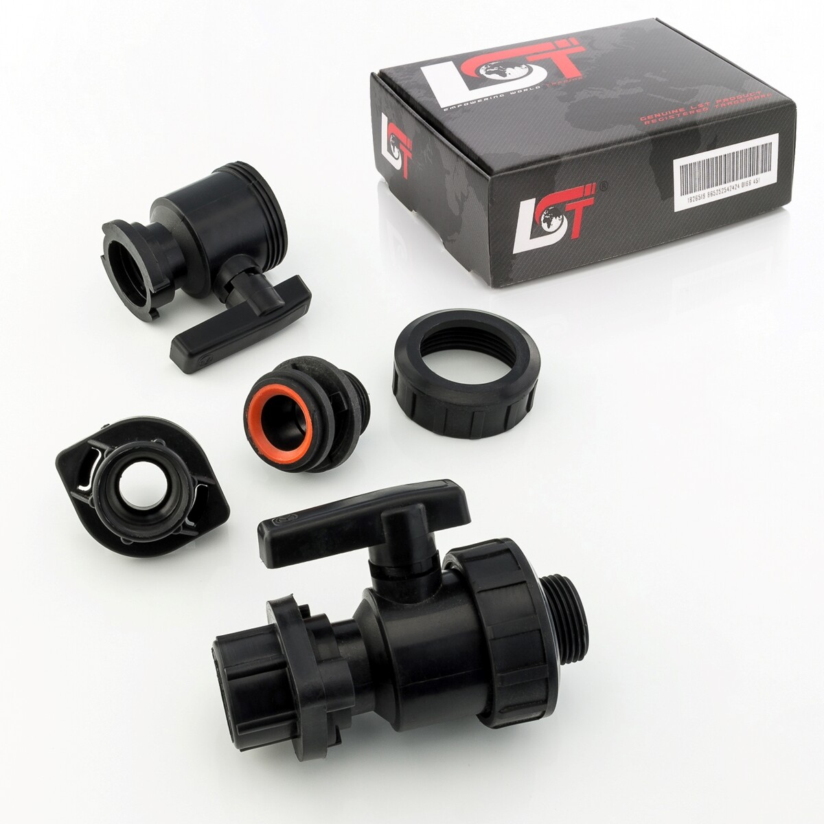2x Ball Valve Coupling Shut-off Valve Connection PE Pipe ""IG x 1""AG