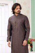 Mens Wedding Bollywood Ethnic Wear Embroidered Kurta Payjama Dress From India