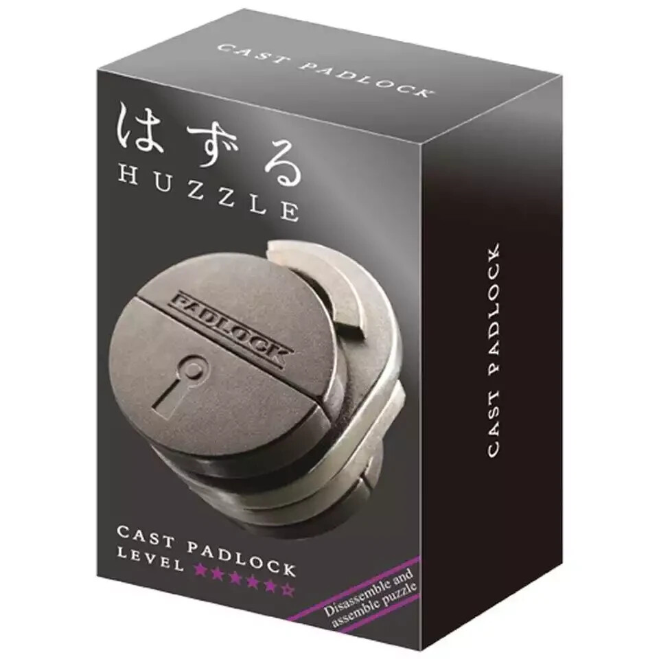 Hanayama Huzzle Cast Puzzle Padlock LEVEL 5 5407005150955 eBay