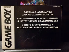 Nintendo Game Boy Consumer Information and Precaution Booklet - (H)DMG-USA