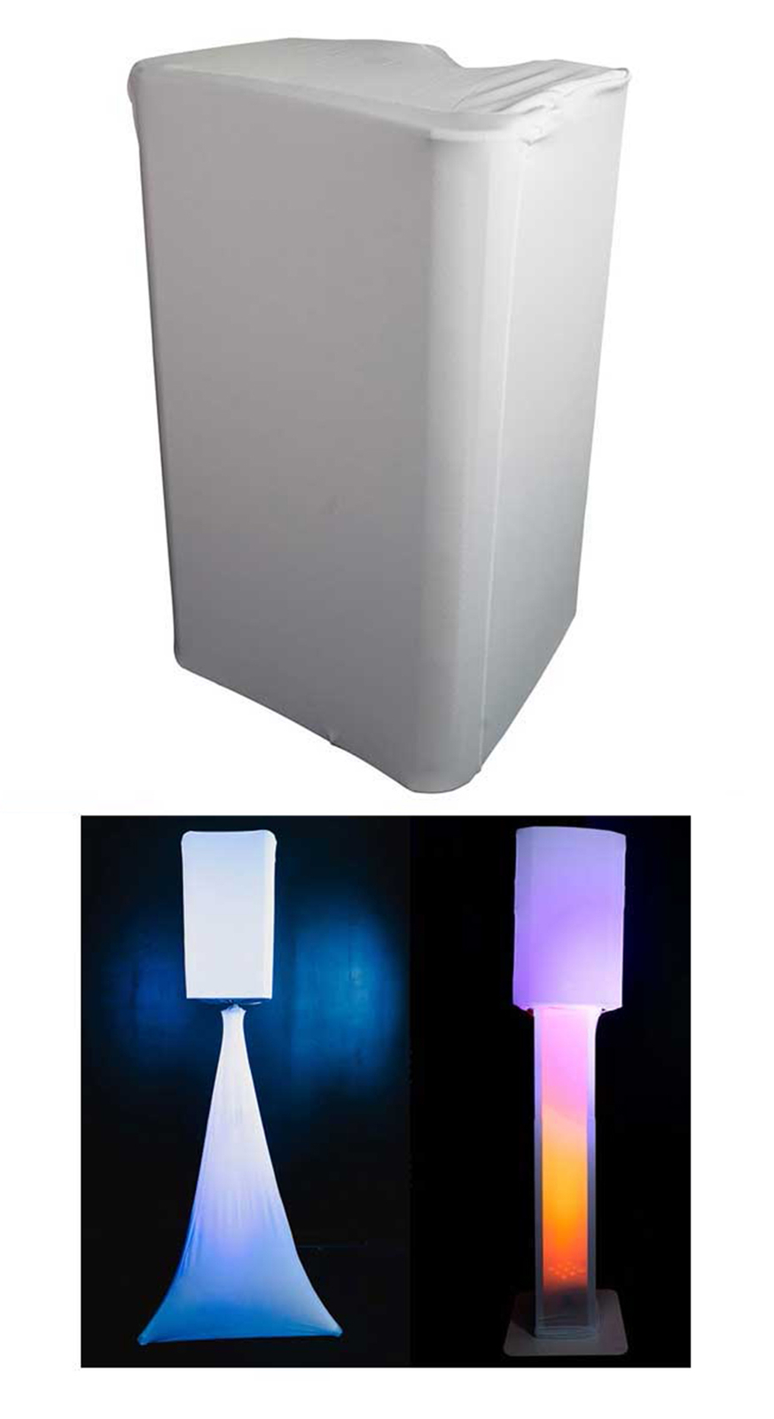 Накладной чехол Rockville White 15 для диджейской колонки JBL JRX215 PA