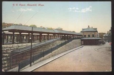 Postcard HAVERHILL Massachusetts/MA  Railroad Depot/Station 1907