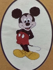 Disney Mickey Mouse Counted Cross Stitch Pattern- Classic, Vintage