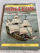 Make a Model ship galleon boat Paperback Book vintage build kit