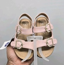 Cat Jack Toddler Reagan Footbed Sandals Pink Double Strap Size 6