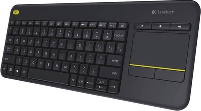 Logitech Tastatur K400 Plus Wireless Touch Schwarz ohne Nummernblock Sm. B Ware