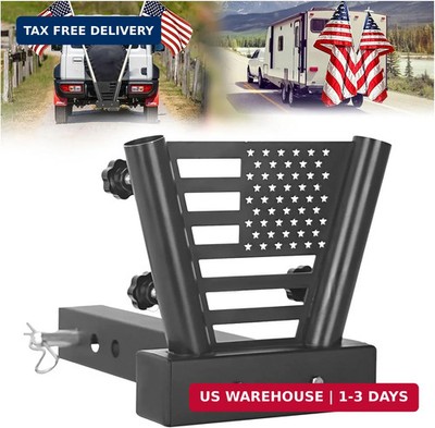 Heavy Duty Hitch Flag Pole Holder 2'' Receiver Truck SUV Trailer Mount