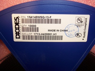 QTY (100) 1N4148WSQ DIODES INC SOD-323 150mA 75V FAST SWITCHING RECTIFIER DIODES