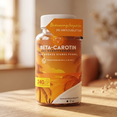 Balance Nutrition Beta Carotin 240 Tabletten Bräunungskapseln Karottenextrakt