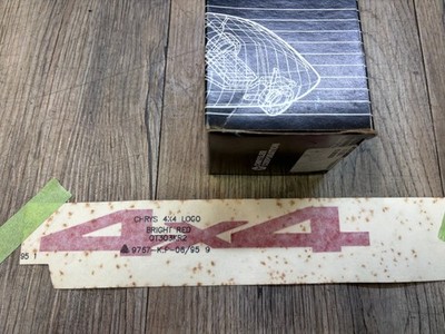1991 DODGE DAKOTA PICK UP TRUCK NOS MOPAR 4X4 DECAL BRIGHT RED OT303KR2