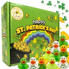 St. Patrick Rubber Ducks 25p Bath Toys Party Favors Pool Jeep Ducking Decor Gift