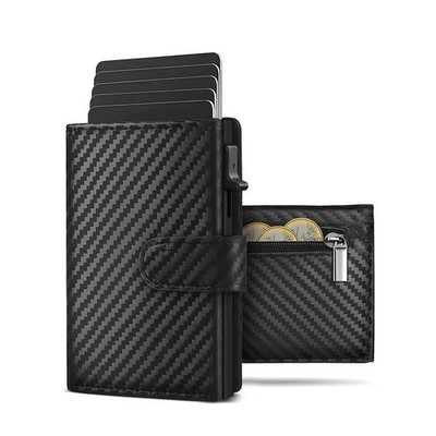 Geldbörse Herren mit Münzfach & RFID Schutz, Slim Wallet Kartenetui Klein
