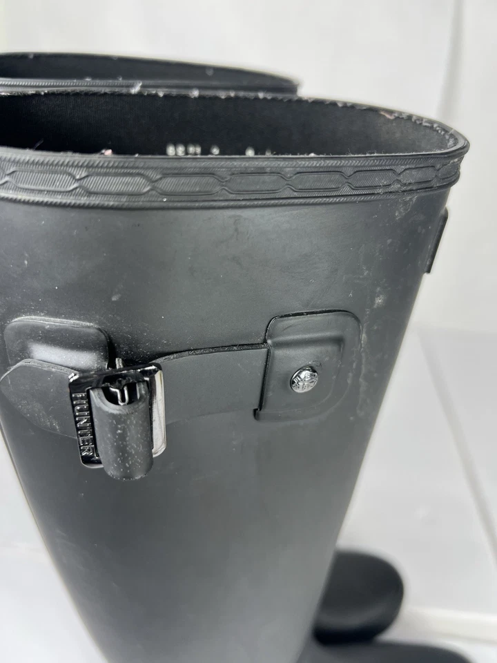 Hunter Original Refinadas Botas de Lluvia Altas Impermeables Ajustables Pantorrilla Mate Mujer Talla 39 8 Foto 2 de 4