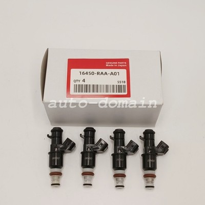4 NEW FUEL INJECTORS 16450-RAA-A01 ELEMENT ACCORD CR-V 2.4L RSX BASE 2.0L