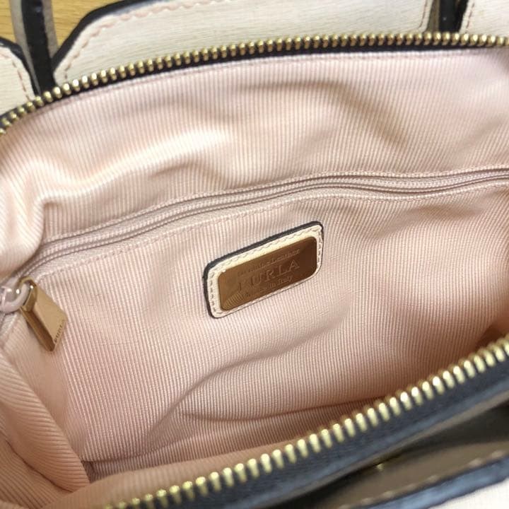 FURLA Python Leather Shoulder Bag Pink Authentic … - image 3