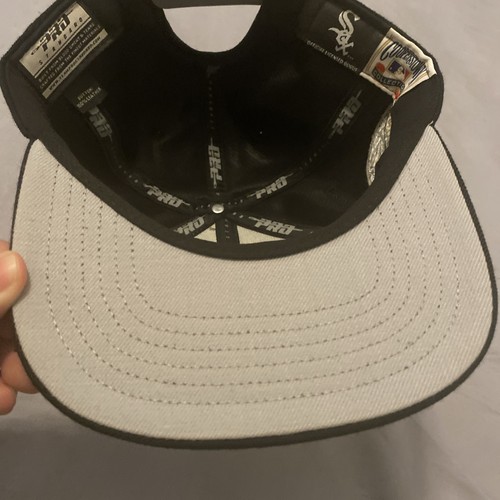Gorra Chicago White Sox Snap Back negra blanca MLB béisbol Comiskey Park para hombre - Imagen 10 de 13