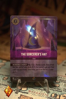 Disney Lorcana THE SORCERER'S HAT ITEM 210/204 ENCHANTED NM FOIL