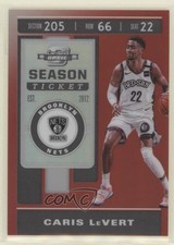 2019-20 Panini Contenders Optic Season Ticket Red Prizm Caris LeVert #67 04ym