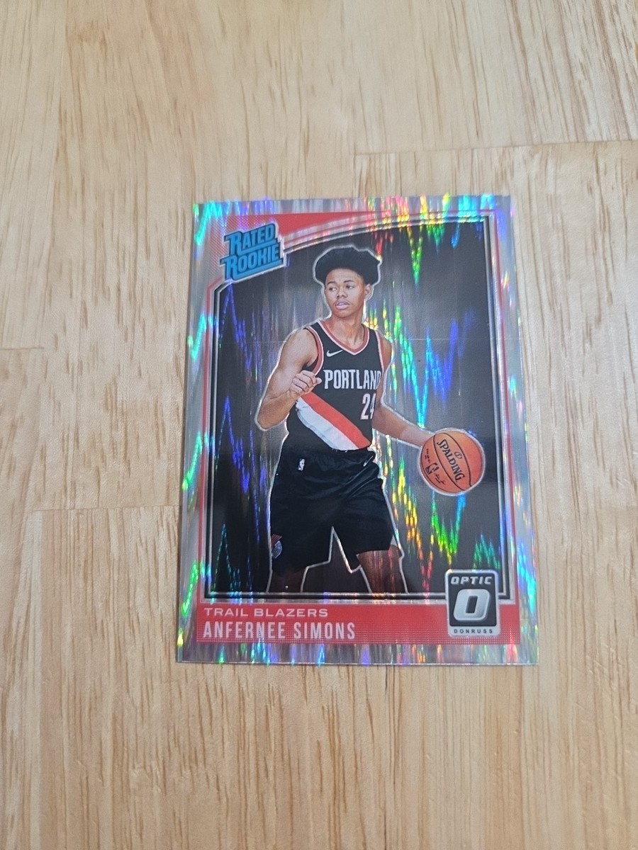2018-19 Donruss Optic ANFERNEE SIMONS Shock Prizm #186 Rated