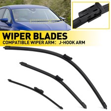 Front Windscreen 26" 16" 13'' Flat Aero Wiper Blades For Seat Leon mk3 2012-2022