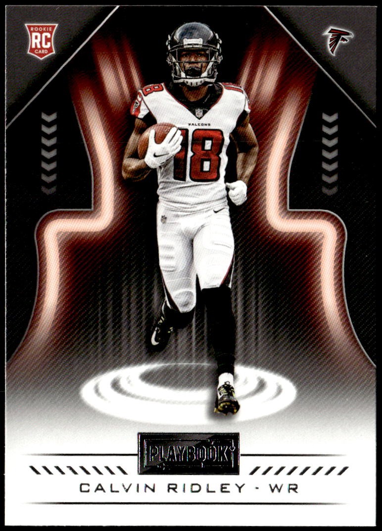 2018 Panini Playbook #104 Calvin Ridley Rookie E1