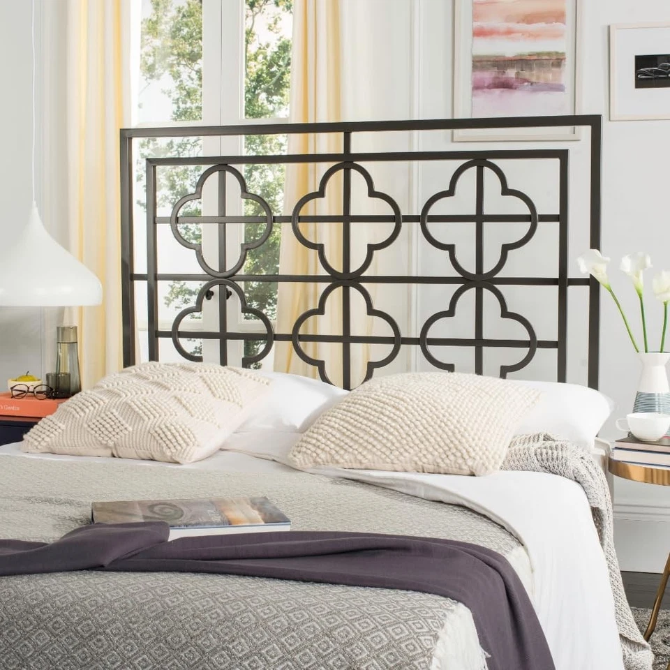Home Collection Lucina Gunmetal Headboard, Queen - Image 3 of 4