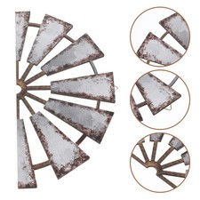 Farmhouse Hanging Decoration Windmill Wall Sign Entryway Sculpture