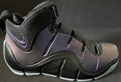 Nike Air Zoom Lebron 4 Eggplant Sneaker Basketball Shoe Men Sz 8.5 FN6251-001