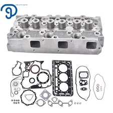 Complete Cylinder Head with Valves + Full Gasket Kit For Kubota RTV900W9