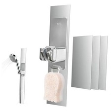 Modular Magnetic Handheld Shower Holder, 5-Section Customizable Sliding Silver
