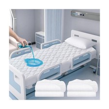 2 Pack Waterproof Hospital Bed Sheet Mattress Cover Protector 36" x 80" x 14"...