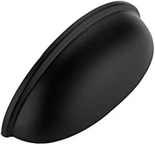 2 Pack 3" Drawer Pulls Flat Black Cabinet Handles Knobs Hardware