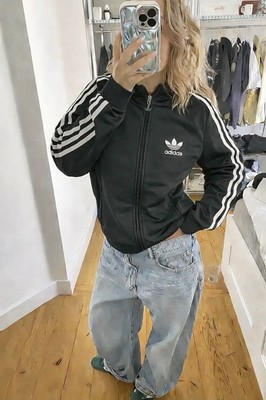 Adidas Vintage Trainingsjacke Jacke Damen Ge. 36/M