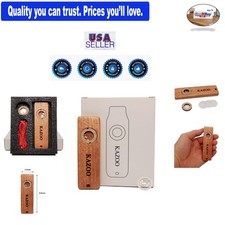 Wooden Kazoo Set with Lanyards, Diaphragms  Gift Box Musical Instrument