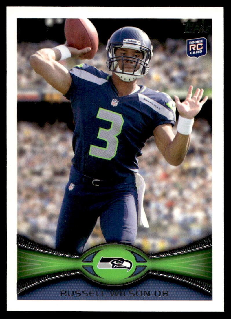 2012 Topps #165 Russell Wilson Seattle Seahawks RC NO RESERVE!