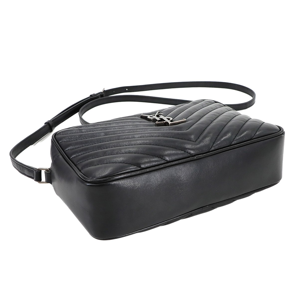 Borsa a tracolla SAINT LAURENT PARIS Lou per fotocamera in pelle nera 520534 ...